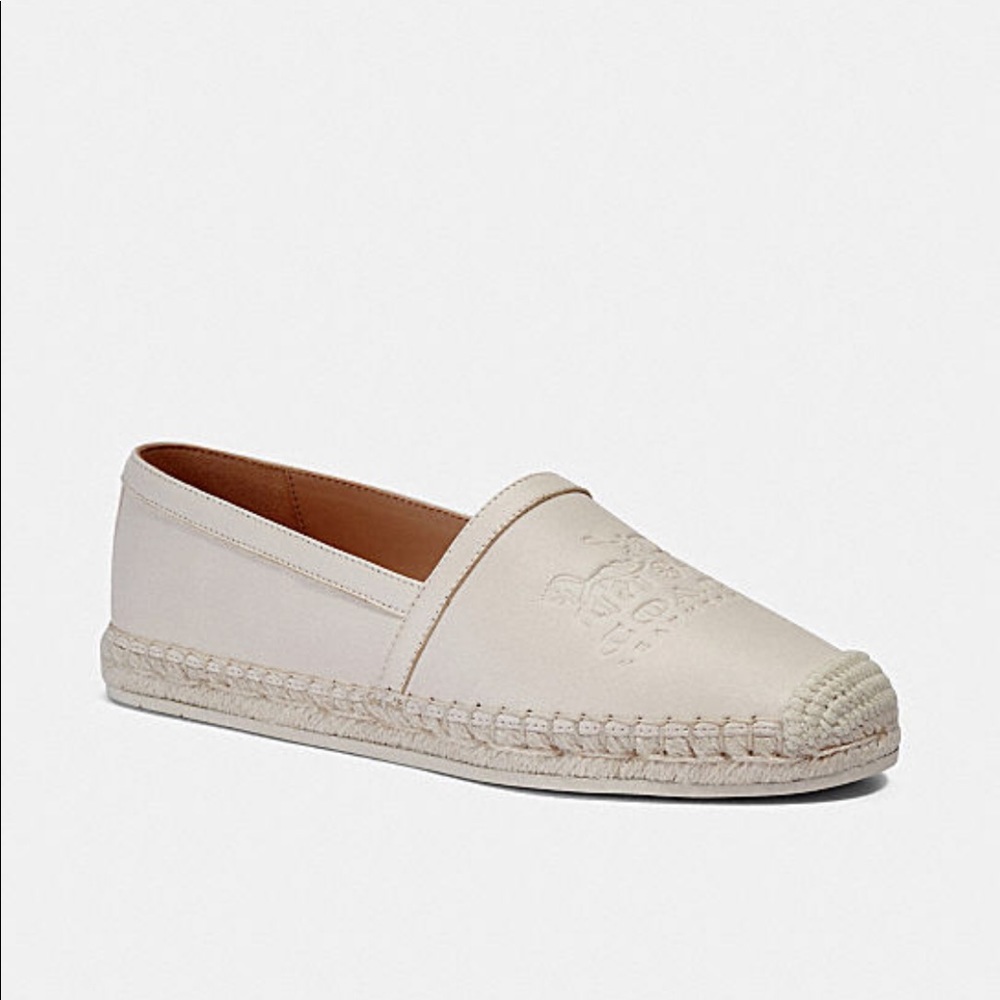 Coach Cream Espadrille Loafers